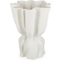 SP Collection Vaas 22x17,5xH29cm draped white Vea