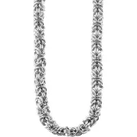 Akzent - koningsketting - Edelstaal - stalen ketting - zilver - Ø5.5mm / 50cm.