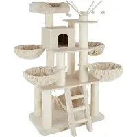 TecTake - Krabpaal Gismo beige / wit XXL - 403325
