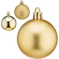 Krist+ Kerstbal Ø 5 cm Gouden Plastic 5 x 6 x 5 cm