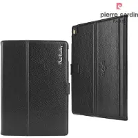 Pierre Cardin iPad 2018/2017 hoesje - Pierre Cardin - Zwart - Leer