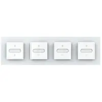 Livolo | Wit | SR+SR+SR+SR | Slide-Dimmer | Wisselschakelaar | Smart
