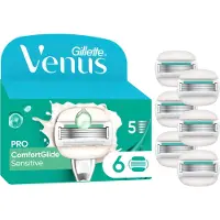 Gillette-Venus PRO ComfortGlide Sensitive scheermesjes x6