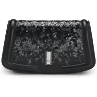 BOSS Leren clutch Ariell met pailletten