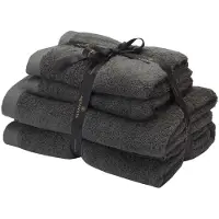 Aquanova Handdoekenset Rio Dark Grey (4-delig)