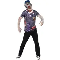 Vegaoo Zombie schooljongen Halloween kostuum voor heren - Verkleedkleding - Medium