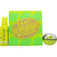DKNY Be Delicious Geschenkenset: 100 ml Eau de Parfum + 150 ml Verfrissende Douche Mousse