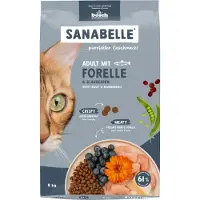 Sanabelle Adult met forel en bosbessen kattenvoer 2 x 8 kg