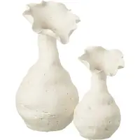 J-Line Vase helix ceramic white large