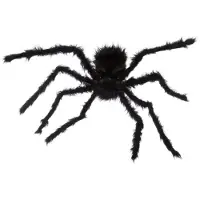 Intratuin Halloween Decoratie Harige Spin 50 X 65 Cm Zwart