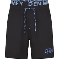 DENIMFY Heren Short DFNeo bequem Zwart XL Volwassenen Zwembroek Zwemshort