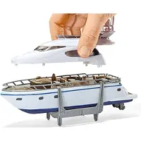 Siku 1849, Zwaartransport met Jacht, schaal 1:87, metaal/kunststof
