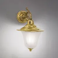 Orion Wandlamp buiten Yard, dimbaar, messing / goud, Messing, Antiek