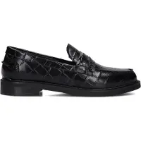 Stefano lauran Dames Loafers 12032 - Zwart - Maat 38