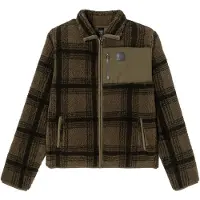 Le Temps des Cerises Fleece jas 'CERAL' bruin / grijs