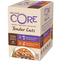 Wellness Core Kattenvoer Tender Cuts Selection 6-pack Kalkoen 6 X 85 Gr