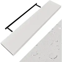 Casaria Wandplank Zwevend Mat Wit MDF 110x23x3,8cm