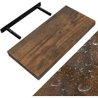 Casaria Wandplank Zwevend Donkere Eik MDF 50x23x3,8cm
