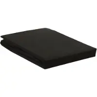 Ambiante Cotton Uni hoeslaken - Tweepersoons - Black