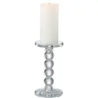 J-Line kaarshouder Drupels - glas - transparant - medium