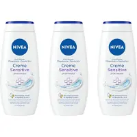 Nivea Douche - Crème Sensitive - Voordeelverpakking 3 x 250 ml