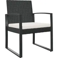 vidaXL Tuinstoelen 2 st polypropeen rattan zwart