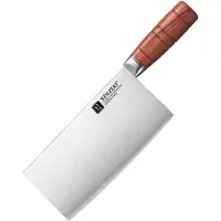 Xinzuo Chinese Cleaver van - Extreem scherp - Composietstaal (3-laags) met harde kern (59 HRC) - Lemmet van 19 cm - X07 Fu Series