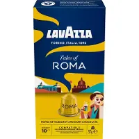 Lavazza Tales of Roma Koffiecups - 100 Nespresso Cups - Koffie Blend van Arabica & Robusta - Intensiteit: 10/13 - 10 x 10 Aluminium Capsules