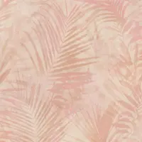Profhome Natuur behang 374114-GU vliesbehang licht gestructureerd in jungle stijl mat roze beige crèmewit 5,33 m2