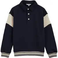 We fashion Sweatshirt lichtbeige / marine