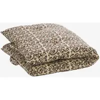 Madam Stoltz - Matraskussen 60x100cm - Zand, syrah, khaki - loungekussen