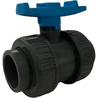 Cepex PVC kogelkraan met dubbele wartel ?32 mm 10 ato