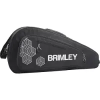 BRIMLEY Tennistas/Padeltas - Padelhoes - Hoogwaardig slijtvast materiaal - Ruimte voor 2+ rackets (Tennis en/of Padel) - Isolerend compartiment houdt eten/drinken koel – Zwart