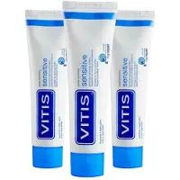 Vitis - Tandpasta Sensitive - 3 x 75 ml - Voordeelverpakking