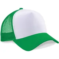 Beechfield 10x Truckers baseball caps groen/wit voor volwassenen - voordelige petjes/caps