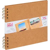 Walther design SA-019-P Spiraal album PAC - Formaat 19 x 19 cm - Bruin