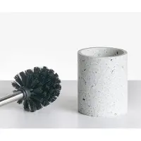 Beliani PERENE - Badkameraccessoireset - Terrazzo wit - Polyresin