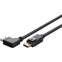 Goobay DisplayPort kabel | haaks/rechts | DP2.1a (10K 60Hz) | UHBR13.5 (54Gbit/s) | 2 meter