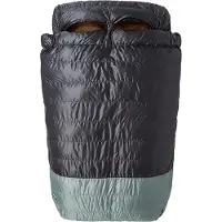 Big Agnes - King Solomon 20 - Donzen slaapzak 183 cm - Double Wide, asphalt /groen