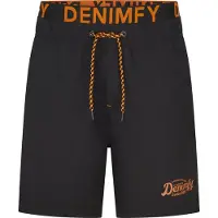 DENIMFY Heren Short DFNeo bequem Zwart XL Volwassenen Zwembroek Zwemshort