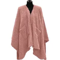 Unique living omslagplaid clio 148x160cm old pink