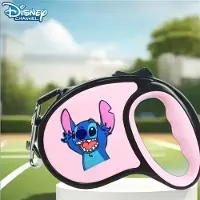 Disney Stitch uitlooplijn - flexlijn - hondenriem - rolriem - roze - 3.05 meter