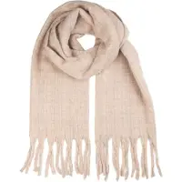 Clayre & Eef Wintersjaal Dames 50x210 cm Roze Textiel