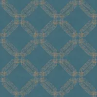 Profhome Grafisch behang 374773-GU vliesbehang licht gestructureerd met grafisch patroon glanzend blauw goud 5,33 m2