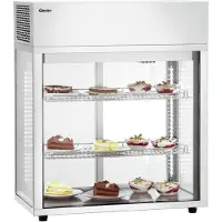 Bartscher Tafelmodel Koelvitrine - 177L - LED Verlichting - Schuifdeuren Glas - -1°C/+7°C - 805x445x935mm