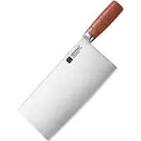 Xinzuo Chinese Cleaver (groot) van - Extreem scherp - Composietstaal (3-laags) met harde kern (59 HRC) - Lemmet van 23 cm - X07 Fu Series