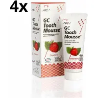 Gc Tooth Mousse Strawberry - 4 stuks - Voordeelverpakking
