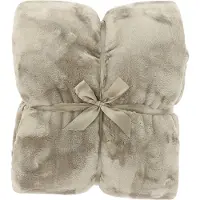 Unique living plaid silke 150x200cm chateau grey