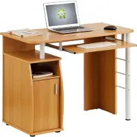 Piranha ELVER Bureau – Eikenhout – Opbergruimte & Toetsenbordhouder