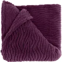 Unique living plaid clio 150x200cm dark purple